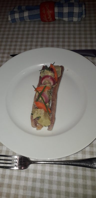 émincé de hareng et ses pommes